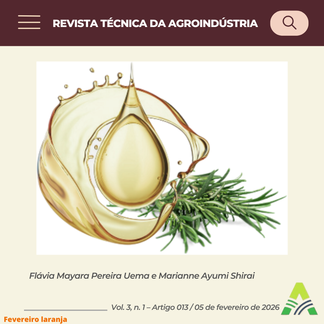 EXTRAÇÃO ASSISTIDA POR MICRO-ONDAS DE ÓLEO ESSENCIAL DE ALECRIM (Rosmarinus officinalis)